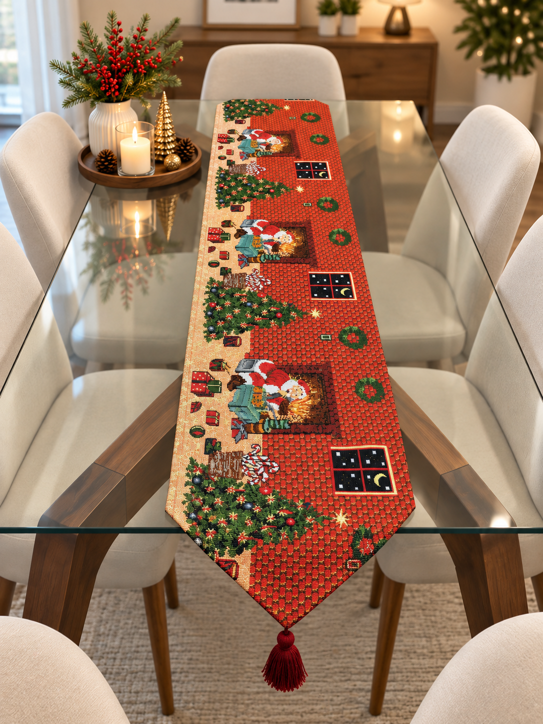 🎄 Camino de Mesa Navideño Premium 🎄