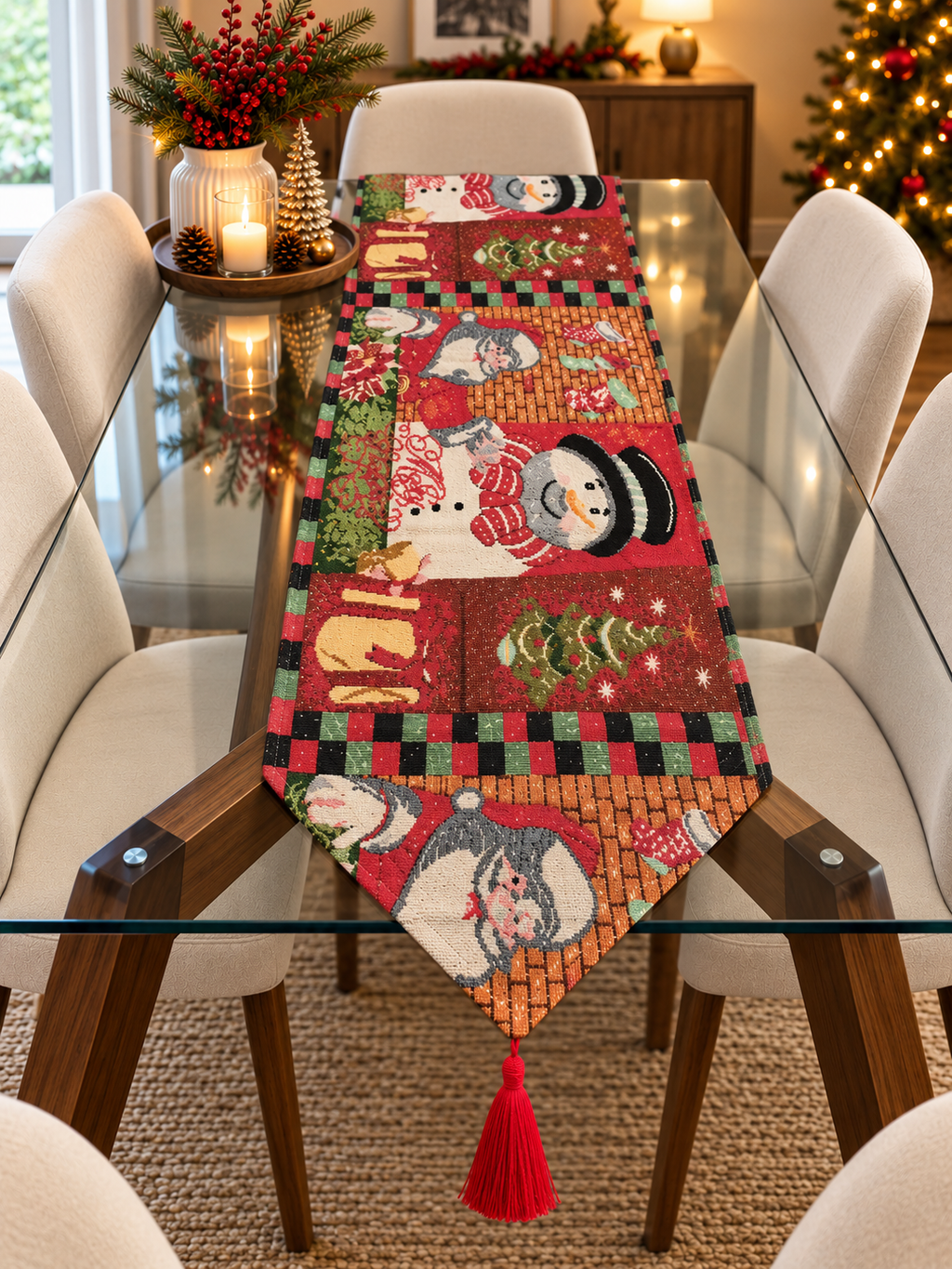 🎄 Camino de Mesa Navideño Premium 🎄